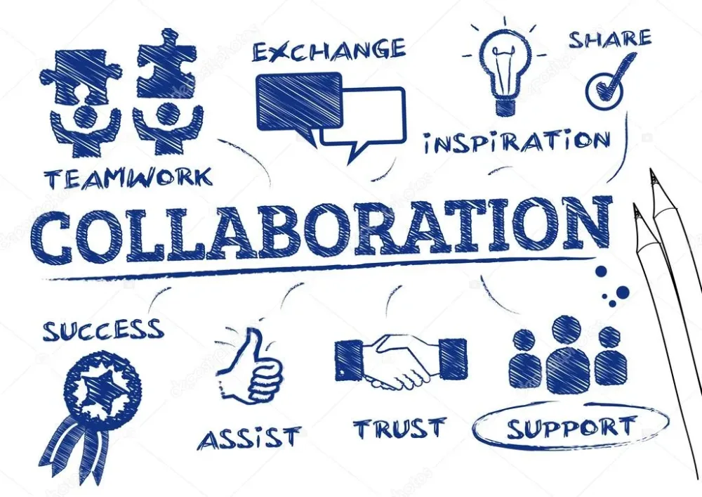 Collaboration concept illustration