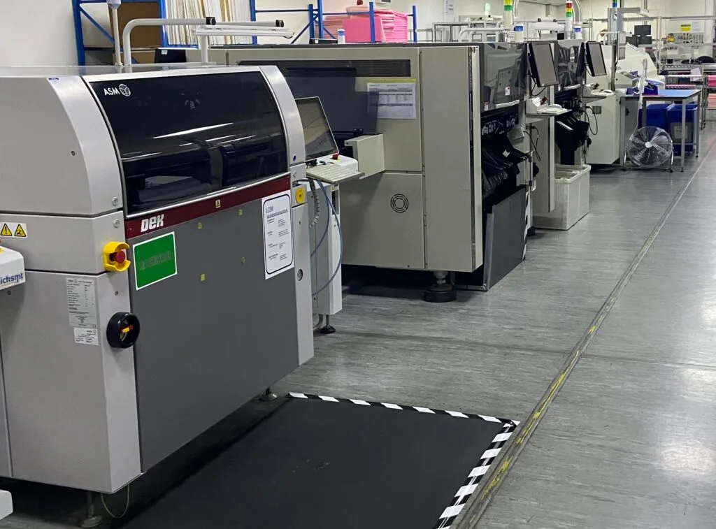 Surface mount pick and place line at J-TEQ