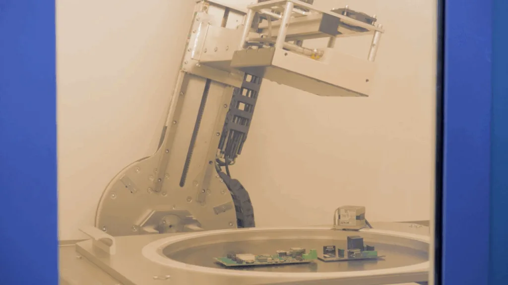 X-ray inspection of a populated circuit board