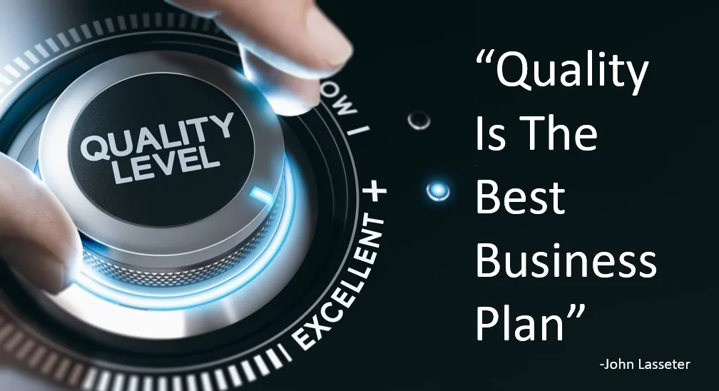Quality level dial beside the quote