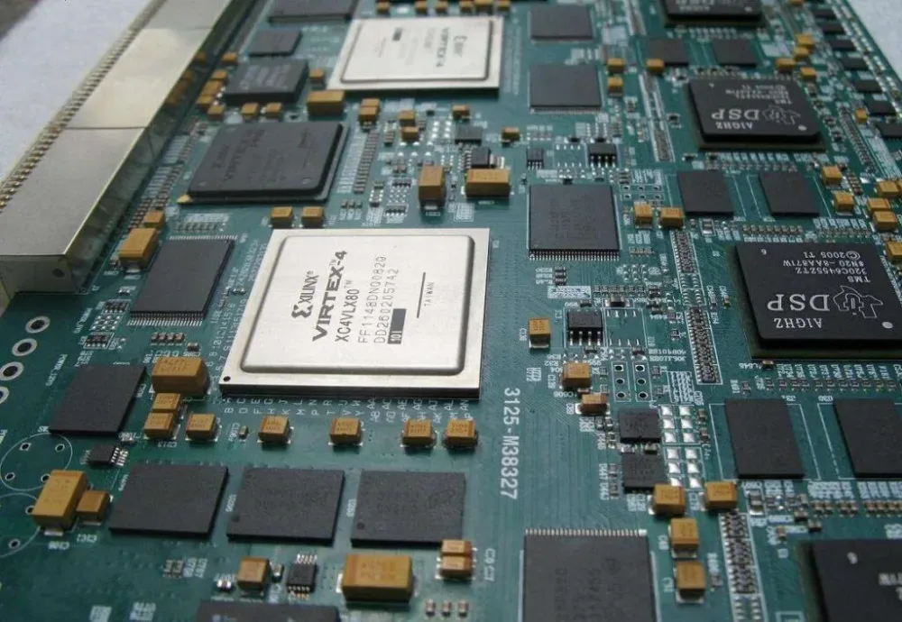 Ball grid array components on an assembled circuit board