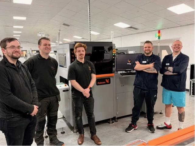 J-TEQ team with the new Prey Falcon inline AOI system