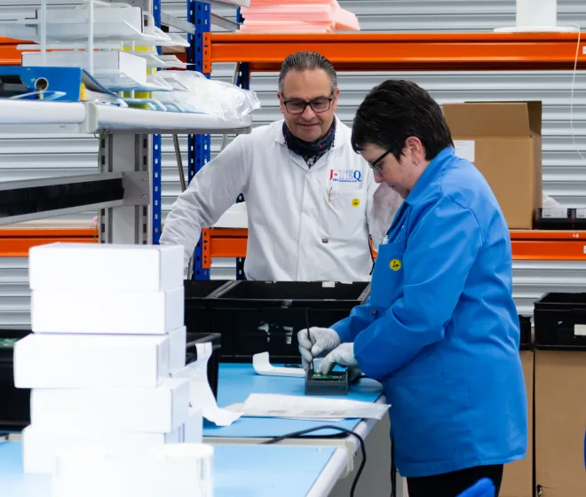 J-TEQ staff working on the production floor