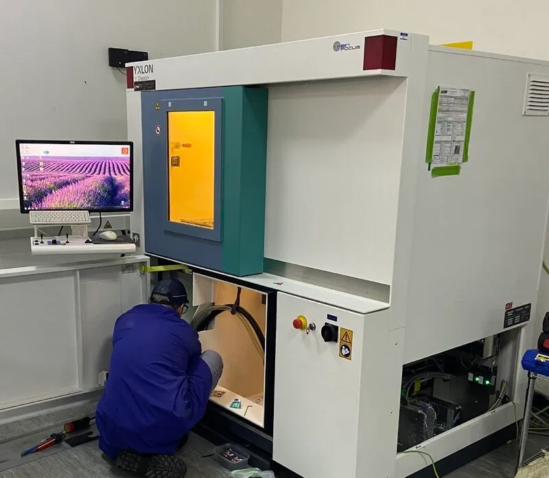 X-ray inspection machine in use at J-TEQ